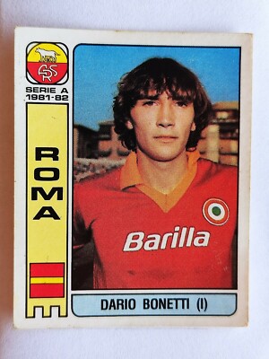 FIGURINE FOOTBALLERS PANINI 1981/82 ROME BONETTI n 253 EXCELLENT WITH VELINA