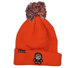NCAA Zephyr Illinois Fighting Illini Toki-Dachi Pom Pom Cuffed Knit Beanie Hat