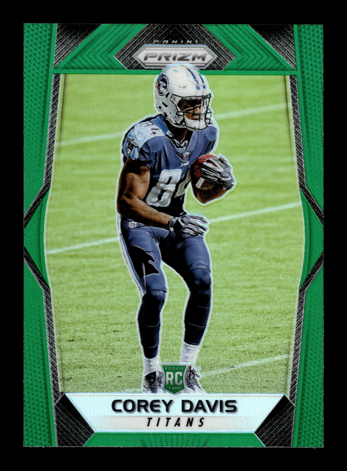 Corey Davis 2017 Panini Prizm Football #229 New York Jets Green SP Parallel