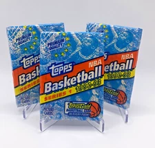 3x 1992-93 TOPPS Basketball SERIES 1, THREE SEALED PACKS Shaq RC, Michael Jordan