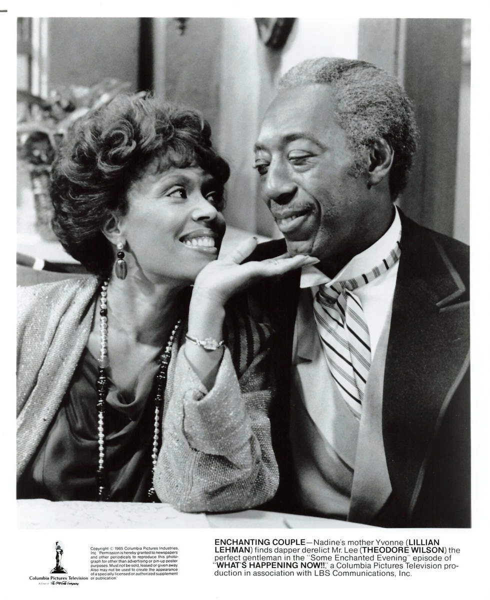 Lillian Lehman Theodore Wilson TV Press Photo 1985 What's Happening Now  *P77b | eBay