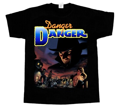 Danger Danger Naughty and Rock America Short - Long sleeve new black T-SHIRT