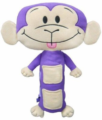 Seat Pets Purple/Tan Monkey Car Seat Toy