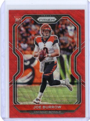 Joe Burrow #307 (RC) 2020 Panini Prizm Red Wave /149 Rookie Card