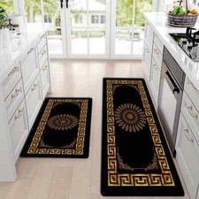 2-Piece Set Modern Simple Style Kitchen Mats, GMXW331339