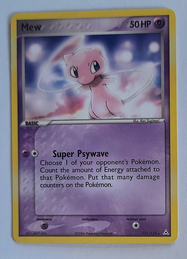 Pokemon TCG Mew EX Holon Phantoms 111/110 Non Holo Secret Rare NM/LP