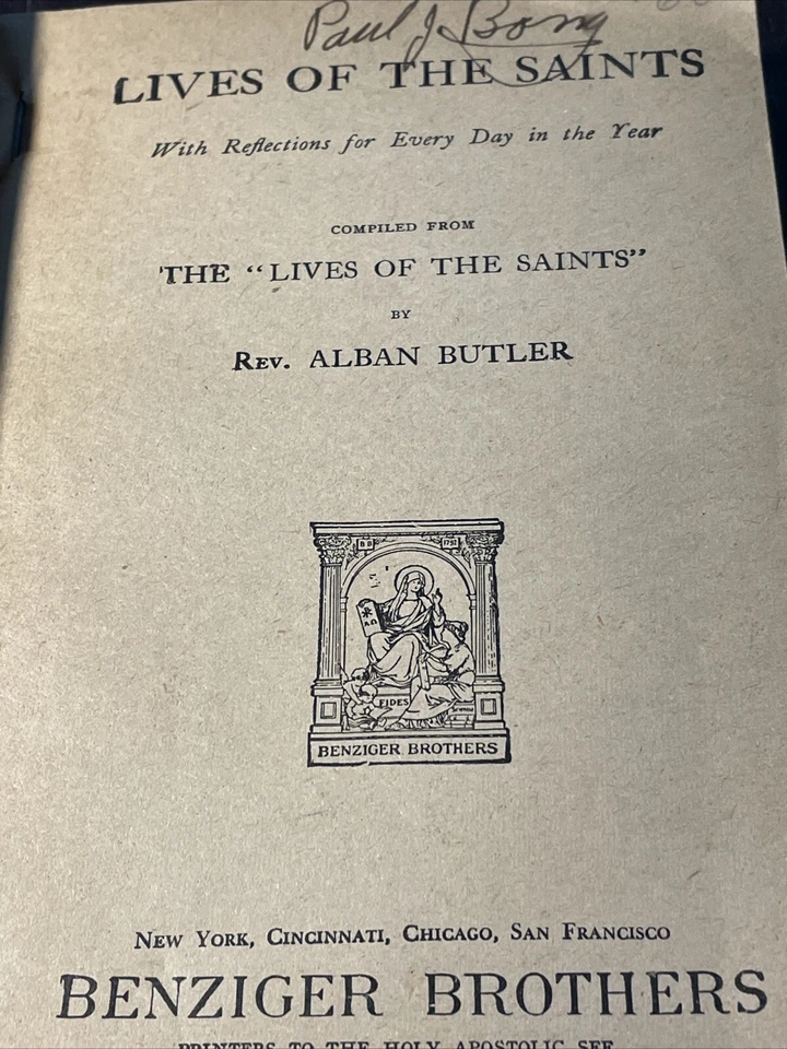 Lives of the Saints with Reflections for Every Day in the Year 1894 Alban Butler - Image 3 of 4