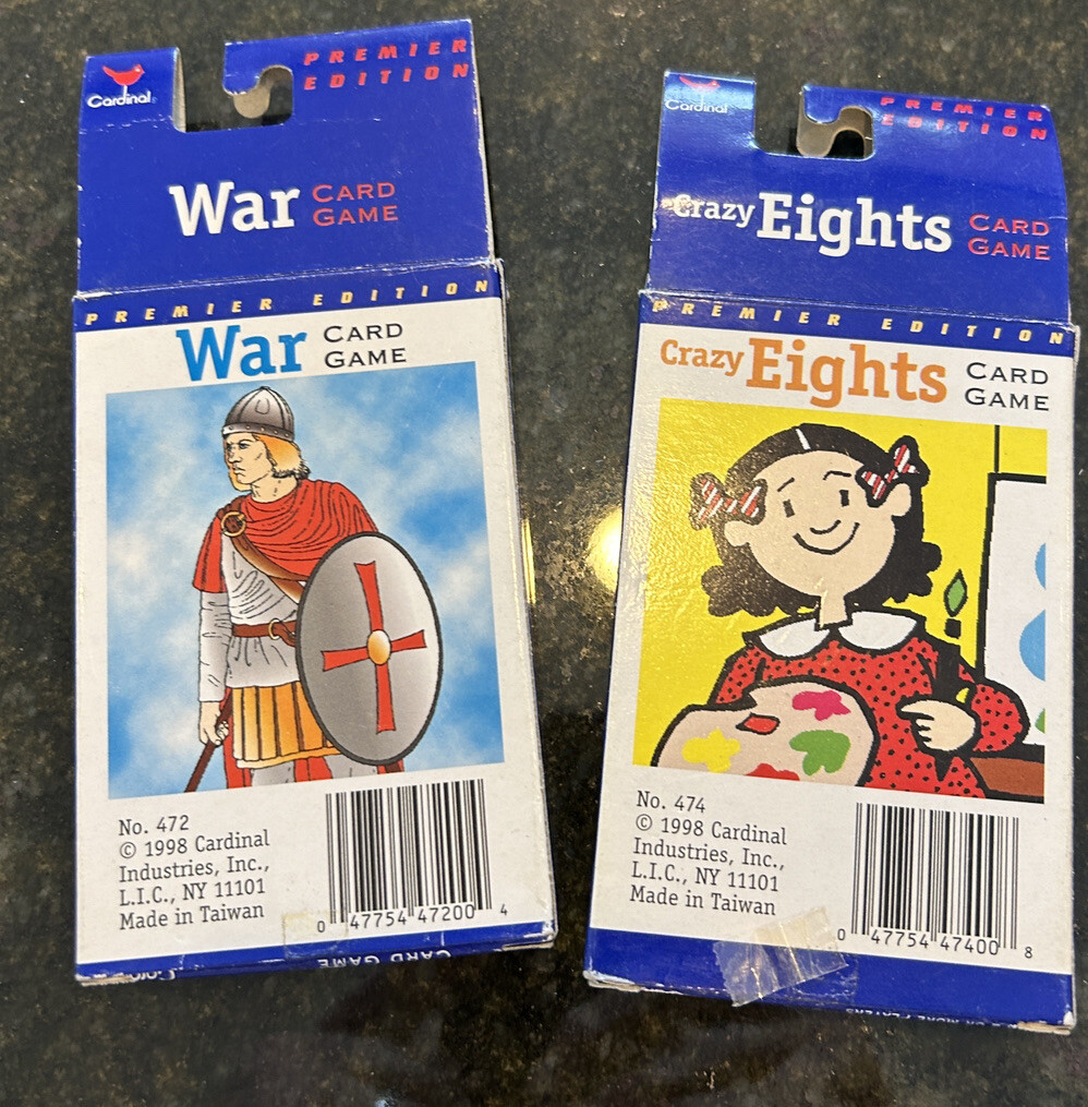 CARD GAMES FOR KIDS CRAZY 8s & WAR BY CARDINAL INDUSTRIES used | eBay