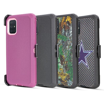 For Samsung Galaxy A51 Shockproof Hard Case Fits Otterbox Belt Clip Holster 