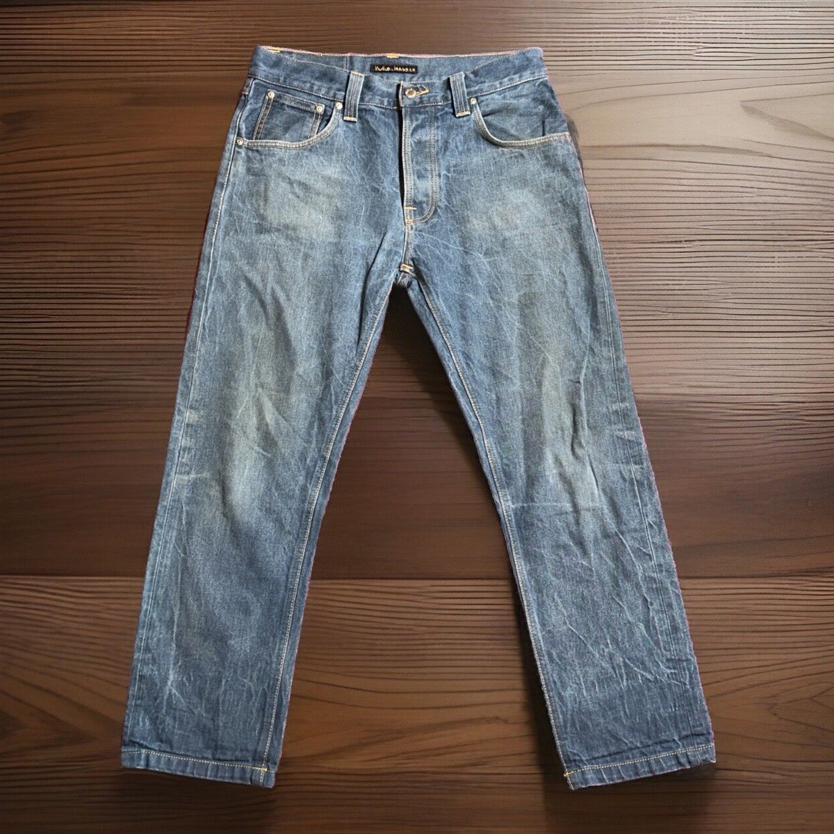 Nudie Jeans Co. デニム 30インチ Nudie Jeans Co Jeans Mens 30x34 (Fits 30/27) Blue Denim Slim