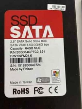 50x    64GB  SSD  Phison Solid State Hard Drive