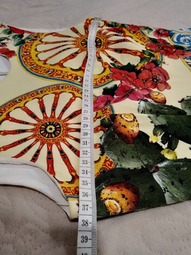 🆓US🛃 Dolce & Gabbana wheel floral printed viscose cady Dress IT 38 - Picture 4 of 24