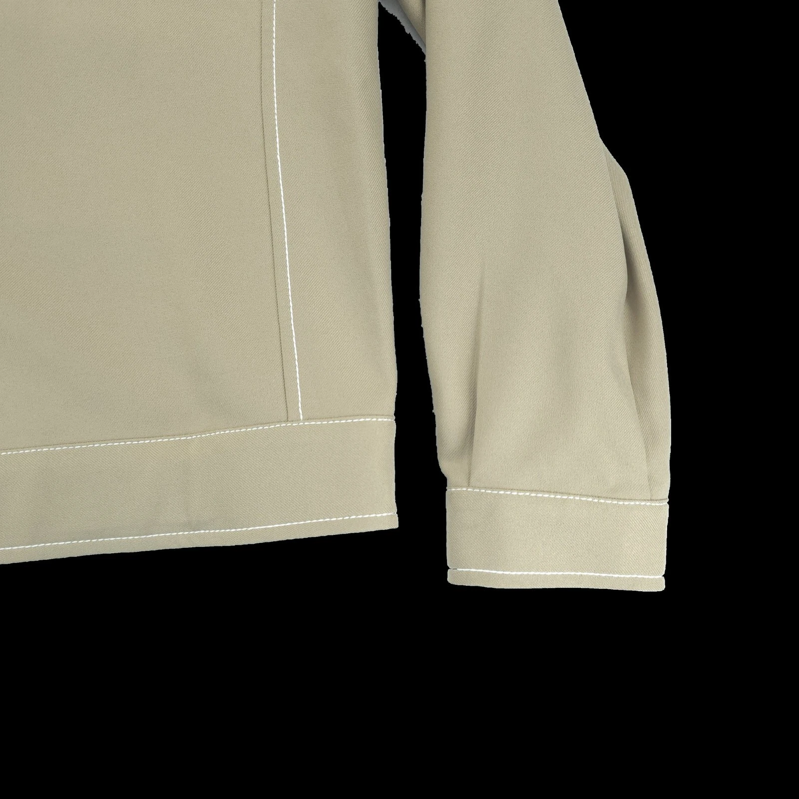 Maison Margiela Jacket Mens Large Khaki Zip Contrast Stitch Utility Made Italy - product detail image 20