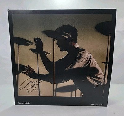  SIGNED James Blake Trying Times WHITE 2LP Vinyl Autographed Jacket  IN HAND