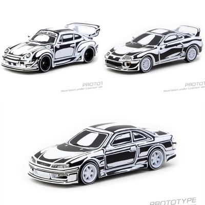 Tarmac Works 1:64 RWB993/Supra/VERTEX Silvia Designed by JOSHUA Car