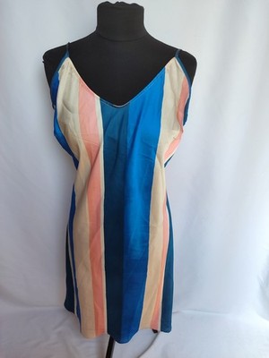 Lem Lem Für H Und M Gestreifte Sommer Satin Kleid Gr L