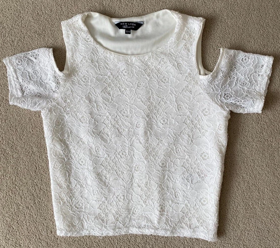 T-shirt Basique New Look Pour Fille – 12-13 Ans – Violet – Col Rond – Coton