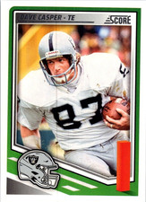 Dave Casper #83 - Base Set - 2025 Panini Score - Oakland Raiders