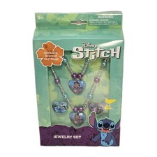 Disney Stitch Jewelry Set NIB Necklace Bracelet Rings Kids Gift