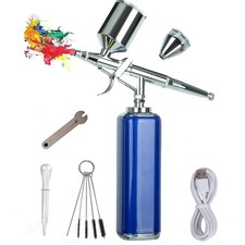 Cordless High-Pressure Airbrush Kit with Compressor Portable Mini Airbrush Gu...
