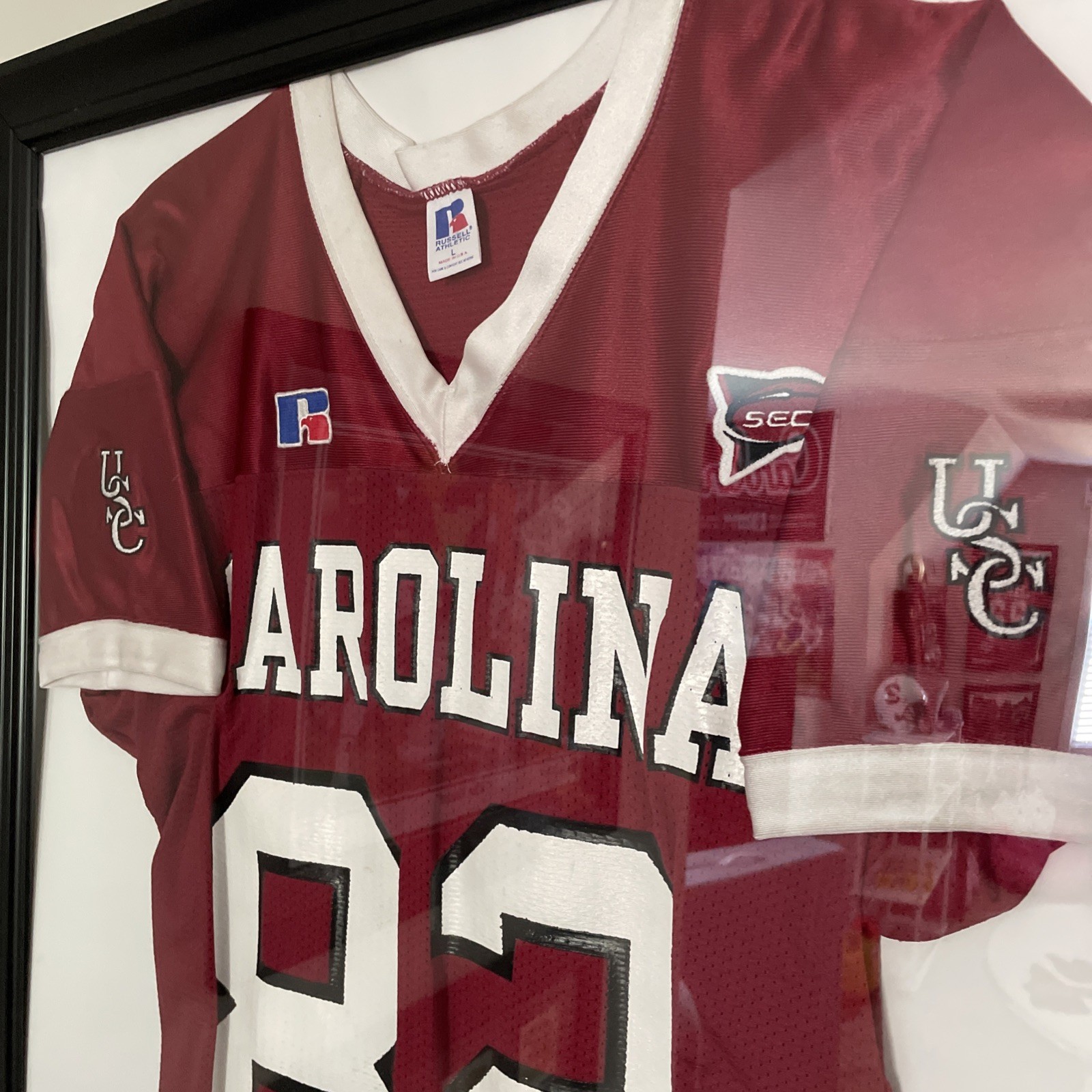 South Carolina Gamecocks Football Game Used Troy Williams Jersey & Signed Cards view 4
