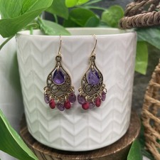 1.85  Earring Set Bohemian Retro Ethnic Tribal Dangle Drop New Free Ship B8619