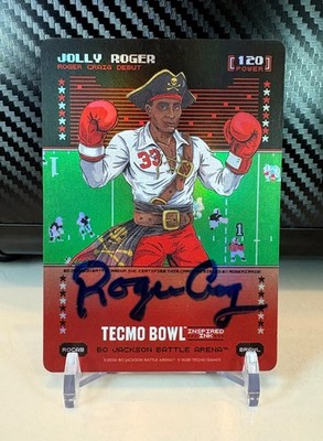 Bo Jackson Battle Arena Tecmo Bowl HOF Roger Craig Brawl AUTO JOLLY ROGER SSP  