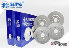 FRONT AND REAR BRAKE ROTOR SET GEOMET COATED FOR HONDA PILOT MDX ZDX 2007-2015