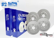 FRONT AND REAR BRAKE ROTOR SET GEOMET COATED FOR HONDA PILOT MDX ZDX 2007-2015