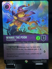 Lorcana Winnie the Pooh - Hunny Archmage 212/207 COLD Foil attack of the vine