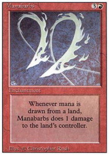 1x Manabarbs NM-Mint, English 3rd Edition Revised MTG Magic