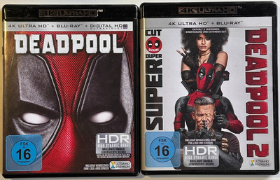 Deadpool 1 & 2 | Blu-ray + 4K Ultra HD | Audio DE/FR/EN | Zone B