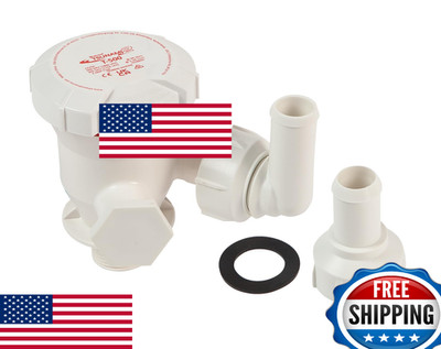 Attwood Tsunami Mk2 Aerator Pump T500 12V 500 GPH Seacock Fittings