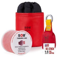  Arborist Throw Line Kit with Slick Rope 197FT, Throw Weight, Reflective 