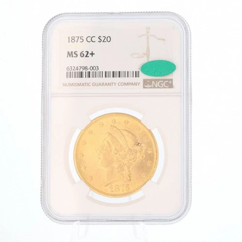 1875-CC Liberty Double Eagle — photo from the most recent tracked eBay sale