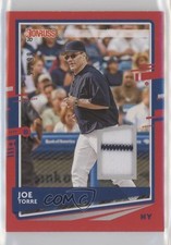 2020 Panini Donruss Donruss Materials Red 93/99 Joe Torre #DM-JT HOF a8r