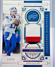 2025 Panini National Treasures JOSH ALLEN Franchise Treasure Patch /49 Bills