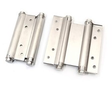 Pair of 6" Stainless Steel Cafe Saloon Door Swing Self Closing Double Action ...