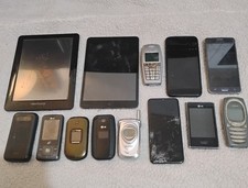 Lot Of 11 Old Cell Phones and 2 Tablets/Not working/Can be used for parts