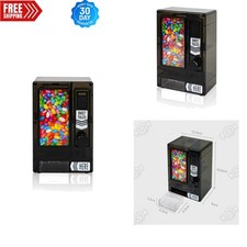Cute Black Candy Dispenser - Fun Manual Vending Machine for Gifts  Decor