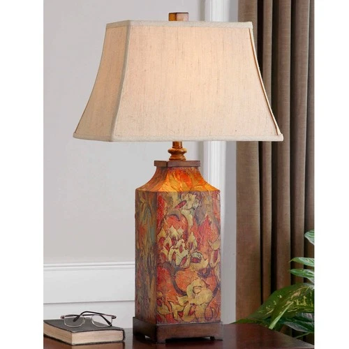 Uttermost Colorful Flowers 32" Handcrafted Traditional Table Lamp - Picture 1 of 3
