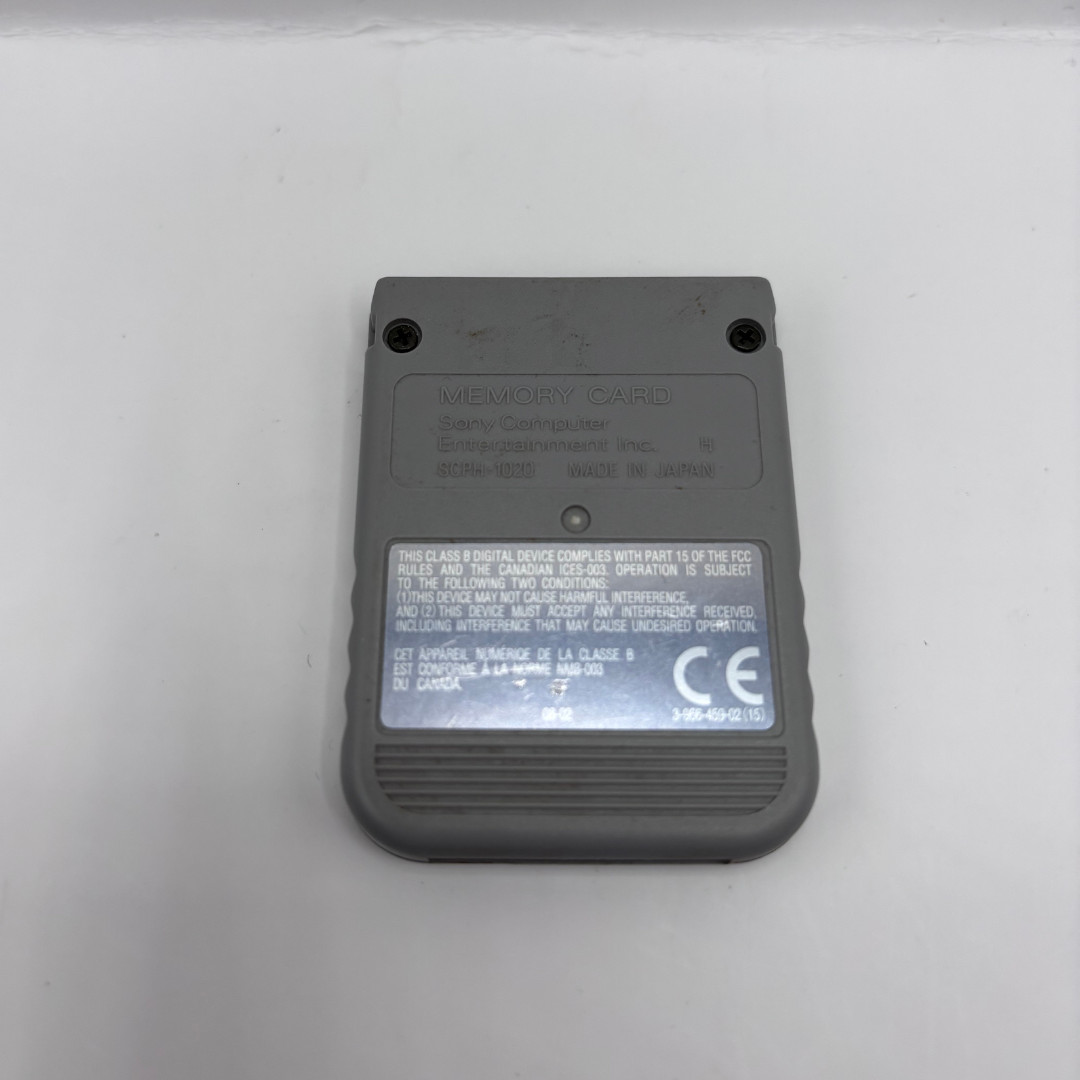 Playstation 1 Ps1 Memory card Authentic Sony Official Tested, Working, Clean!