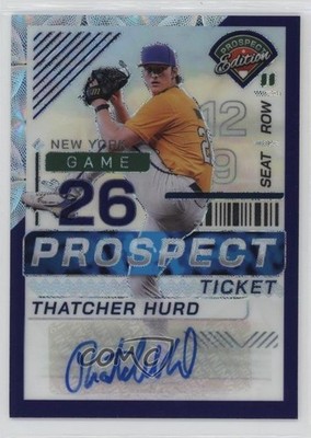 2024 Panini Prospect Edition 25/49 Thatcher Hurd #183 Auto 16wc