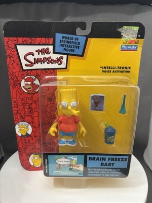 The Simpsons Interactive Figure Series 16 Brain Freeze Bart Playmates 2003