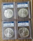 2012-W American Silver Eagle Coin MS-70 PCGS - Lot Of 4