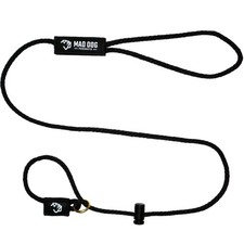 Mad Dog Products 1/4 Inch x 10 feet Black Slip Lead Dog Leash - Made in USA