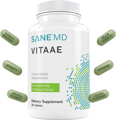 SANE MD Vitaae - Throat Phlegm, Coughing, and Brain Support - 15-Day Quick... 