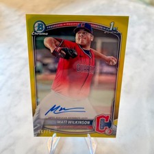 WILKINSON Bowman Chrome 2025 Yellow Refractor /75 Auto