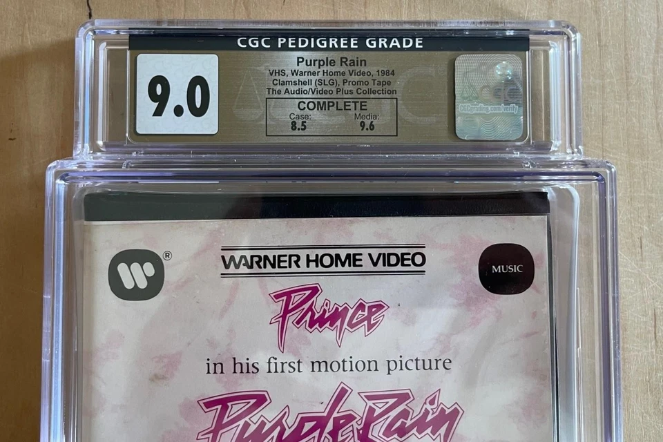 Prince PURPLE RAIN Warner Home Video 1984 Promo VHS CGC Grade 9.0 Complete Rare - Image 3 of 4