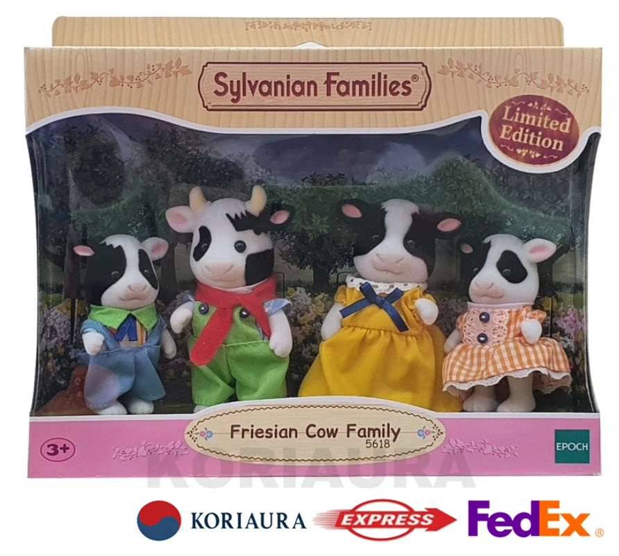 Sylvanian Families Friesian Cow Family Set 5618